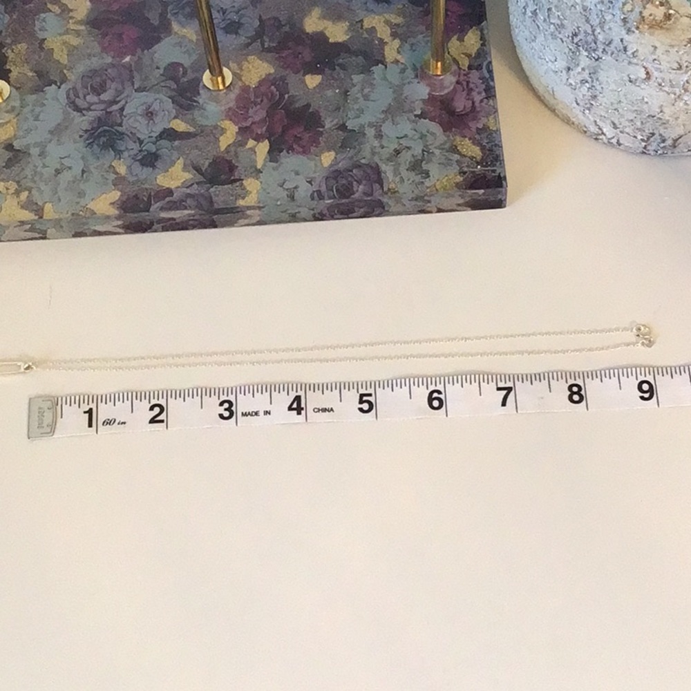 Sterling Silver Chain Rectangle Pendant - image 4